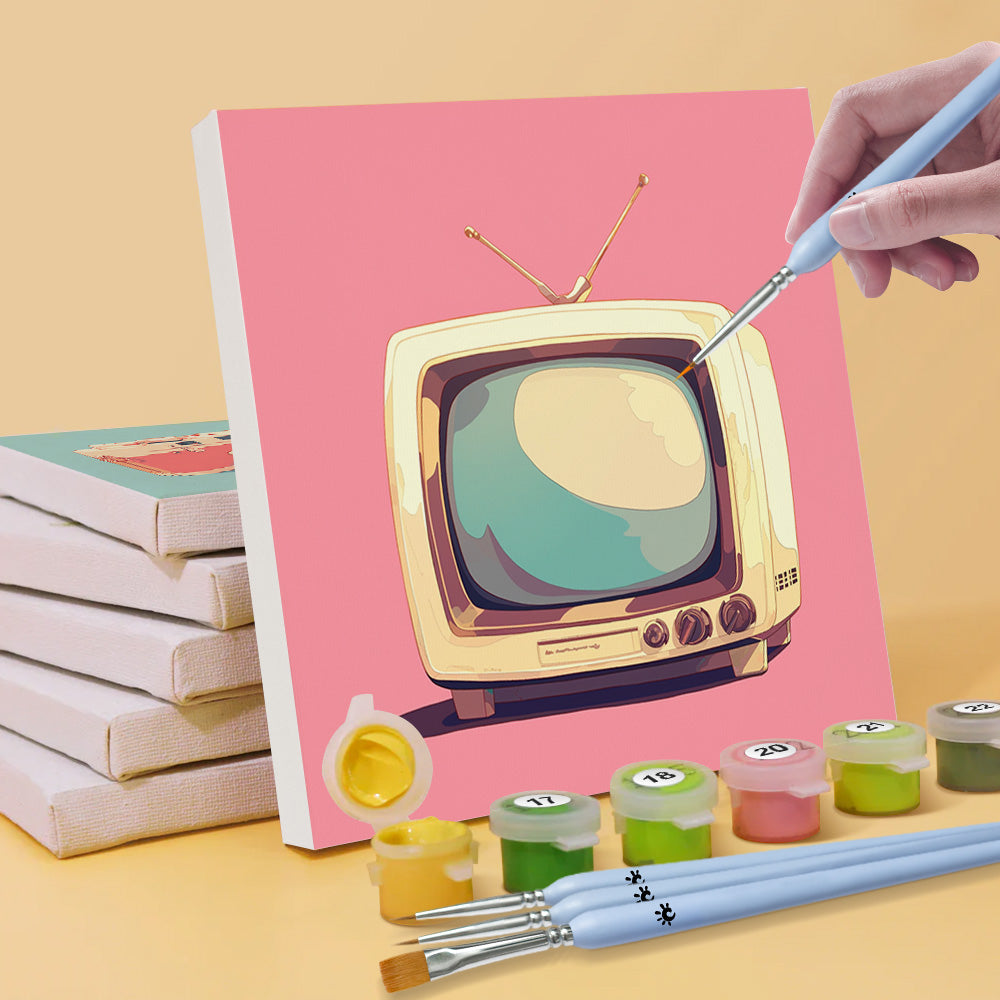 Appareils Petits Rétro 6 Mini Peintures par Numéros