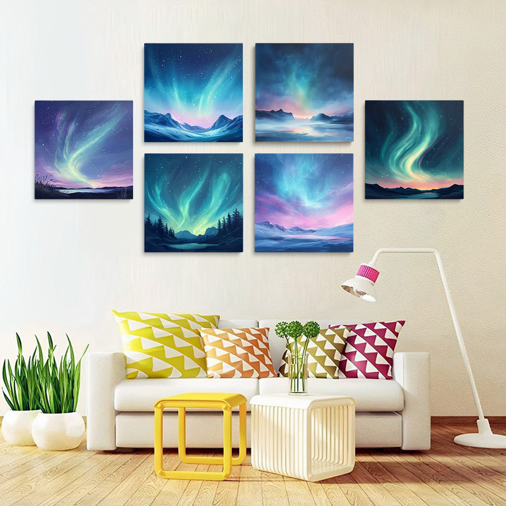 Aurore de Rêve 6 Mini Peintures par Numéros