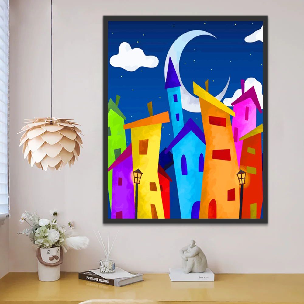 Bâtiments Peinture par Numéros
