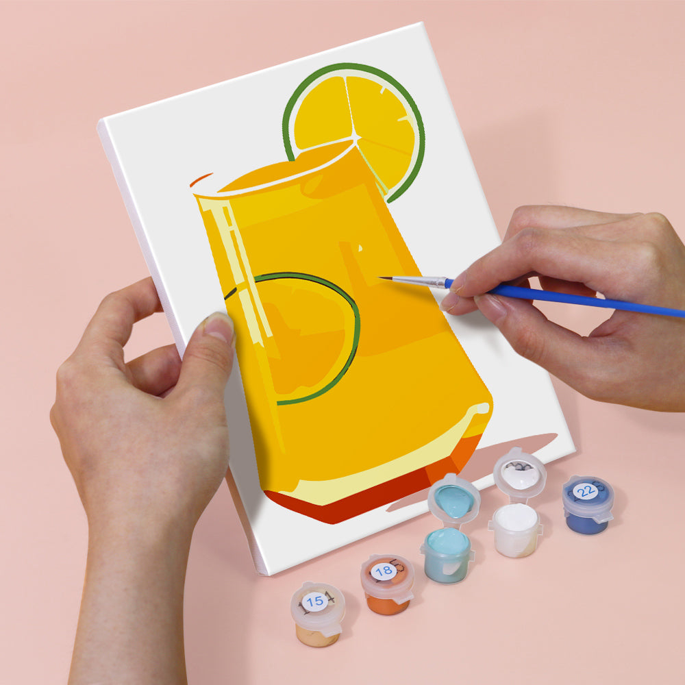 Boissons Glacées 6 Mini Peintures par Numéros