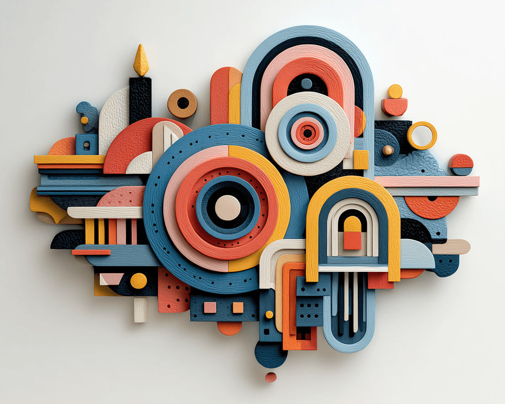 Bougeoir Mural Abstrait Peinture par Numéros