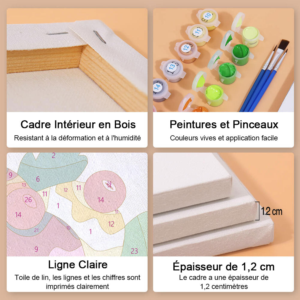 Boules de Glace Délicieuses 6 Mini Peintures par Numéros