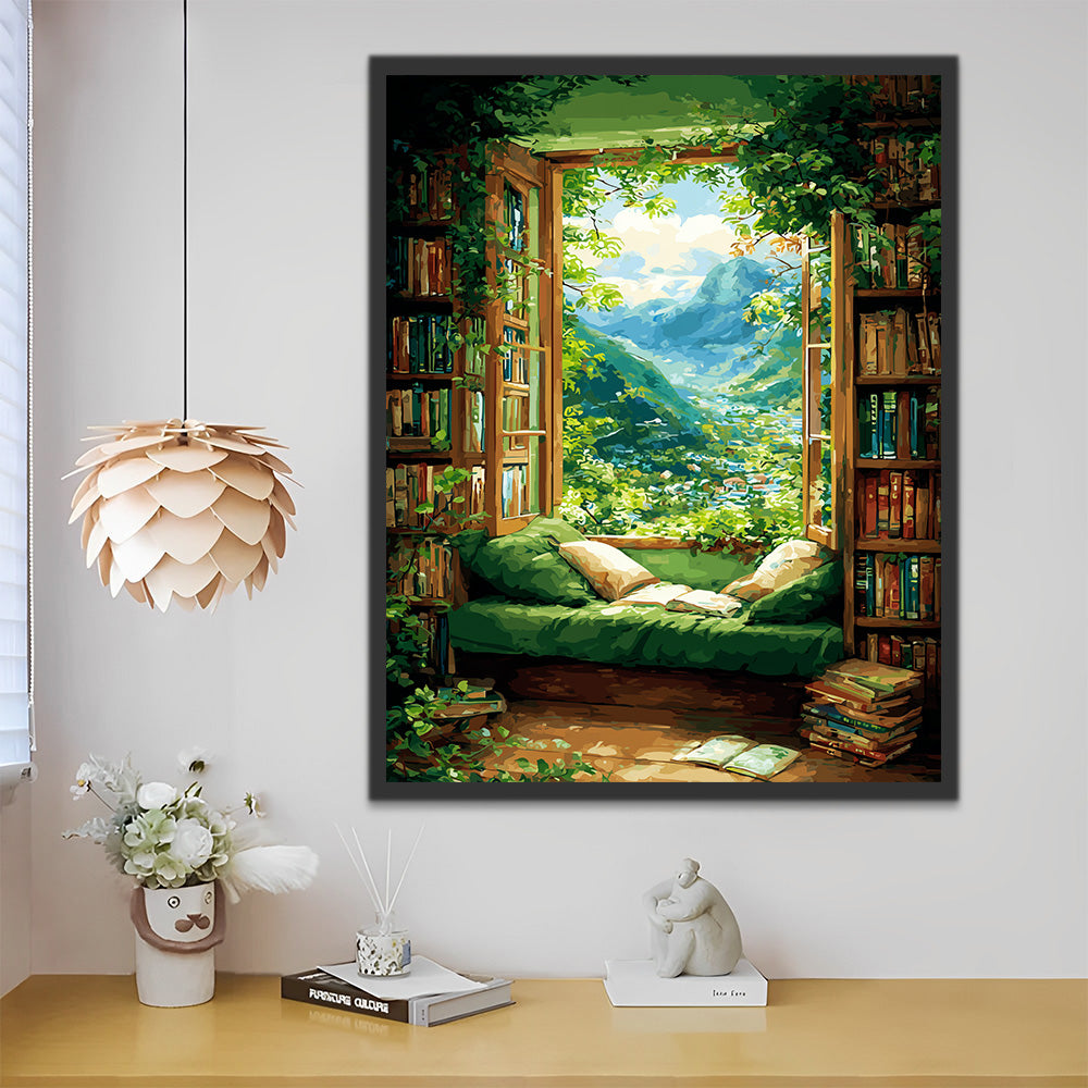 Bureau Vert dans la Vallée Peinture par Numéros