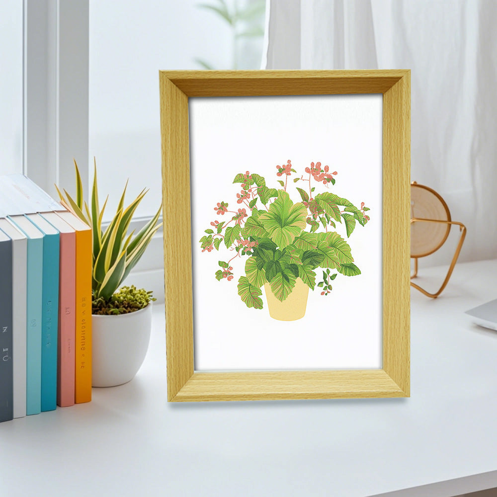 Cadre Photo Couleur Bois pour Mini Peinture par Numéros