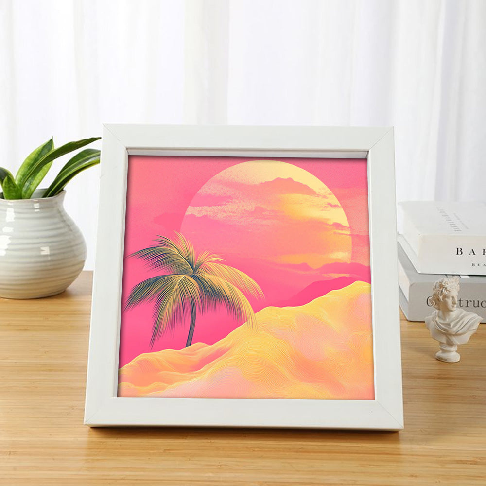 Cadre Photo en Bois pour Mini Peinture par Numéros