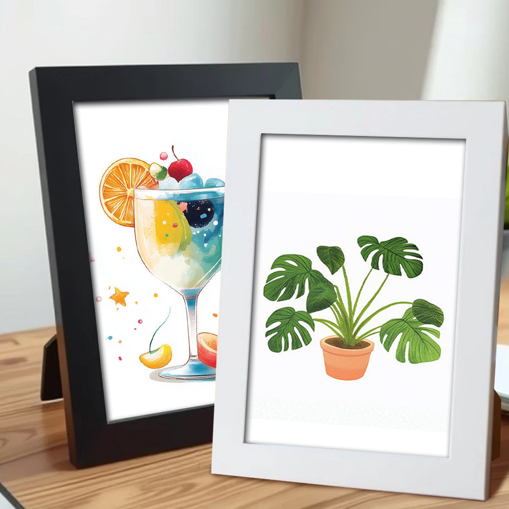 Cadre Photo en Bois pour Mini Peinture par Numéros