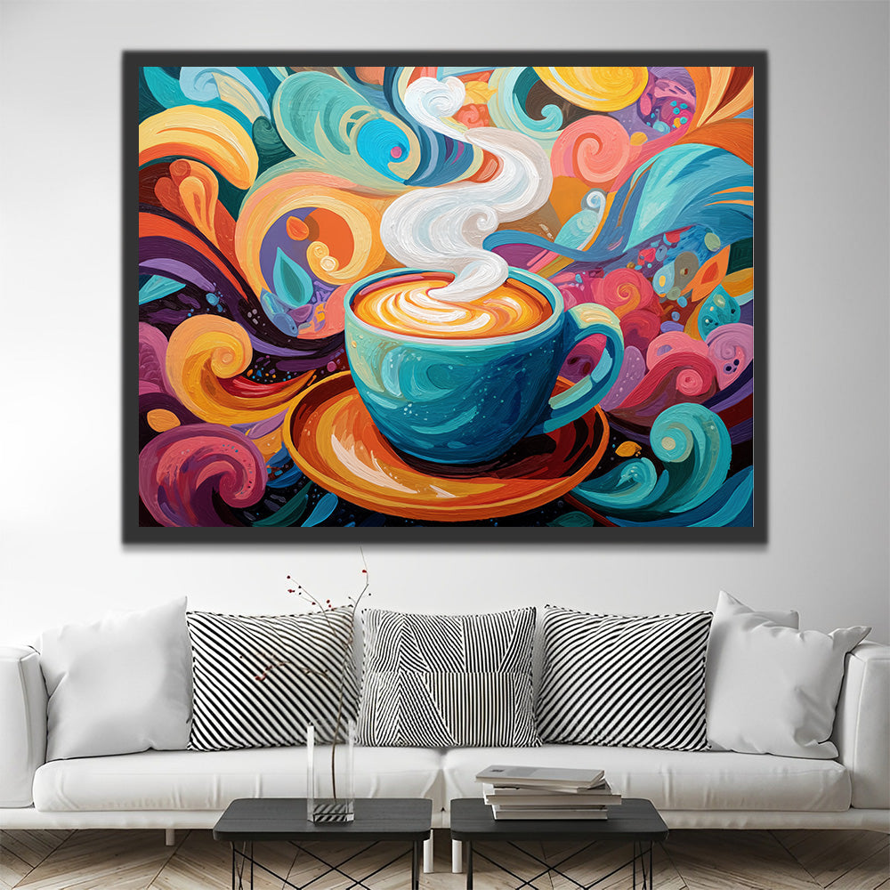 Café Délicieux Peinture par Numéros