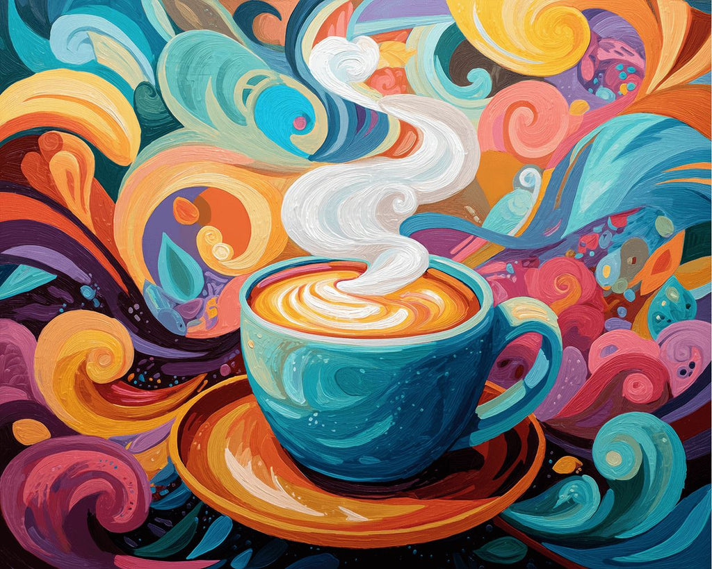 Café Délicieux Peinture par Numéros