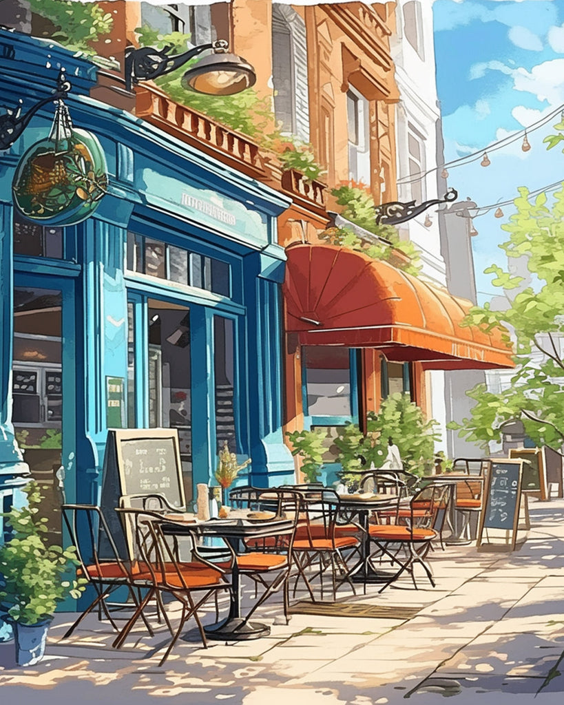 Café Peinture par Numéros