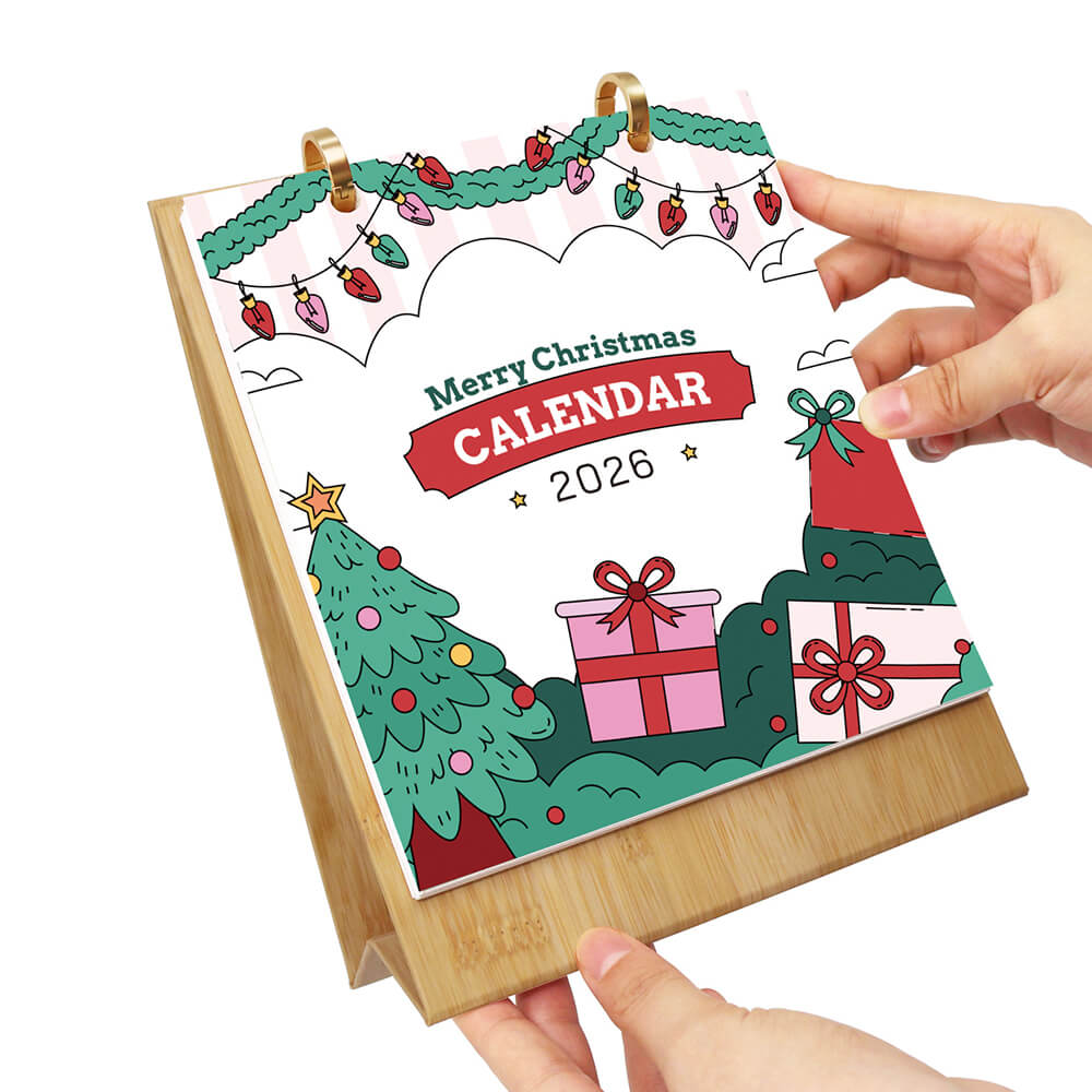 Calendrier de Bureau 2026 Peinture par Numéros | Joyeux Noël
