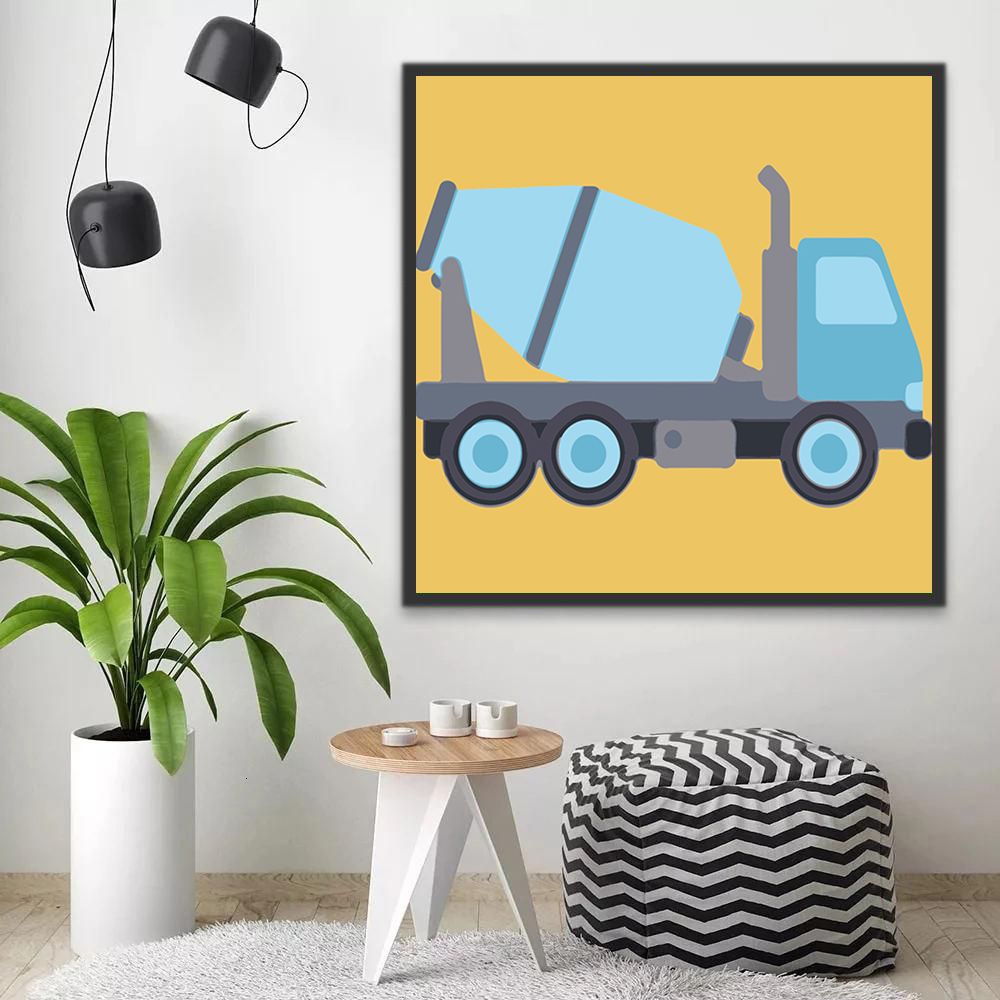 Camion Malaxeur Enfants Peinture par Numéros