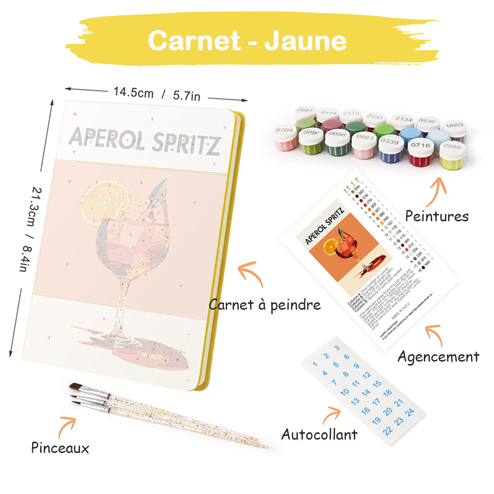 Carnet Aperol Spritz Peinture par Numéros