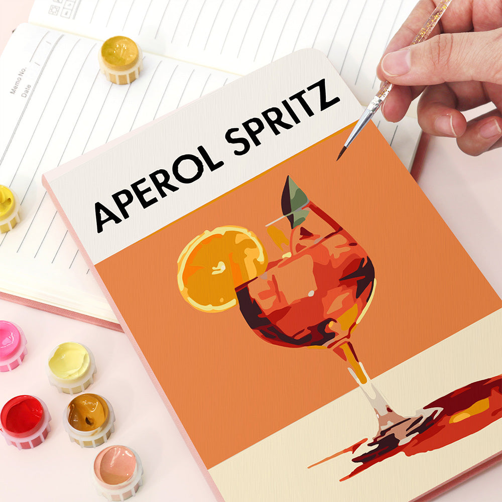 Carnet Aperol Spritz Peinture par Numéros