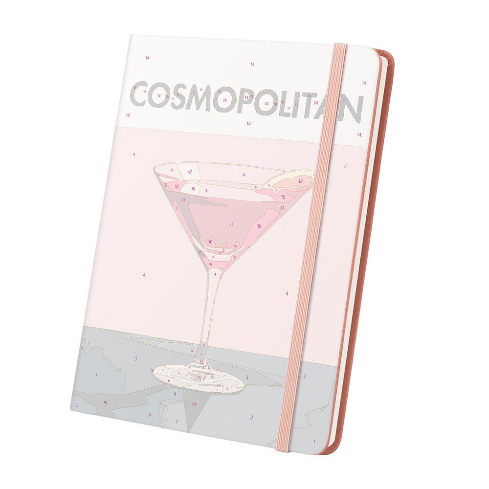 Carnet Cocktail Rouge Peinture par Numéros