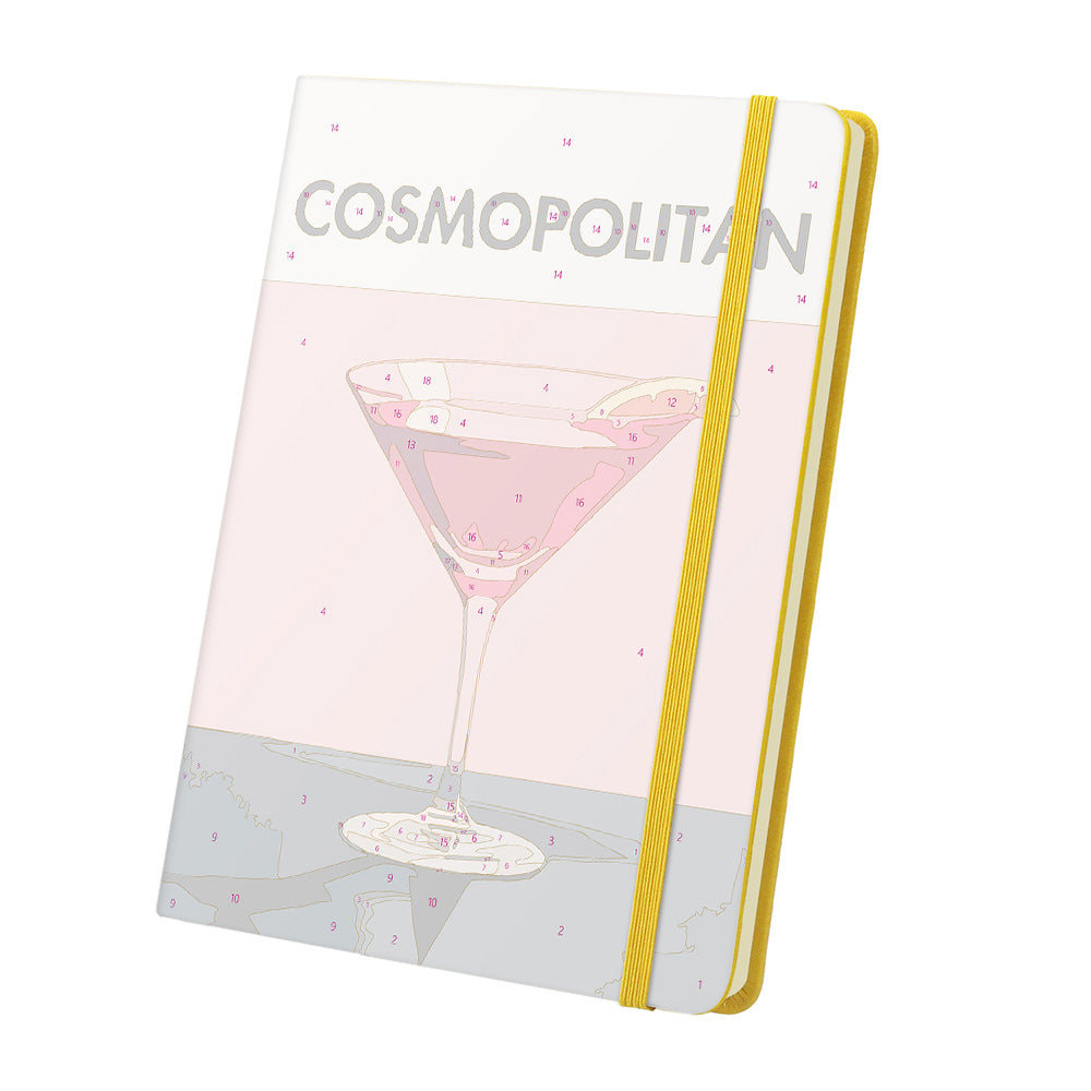 Carnet Cocktail Rouge Peinture par Numéros