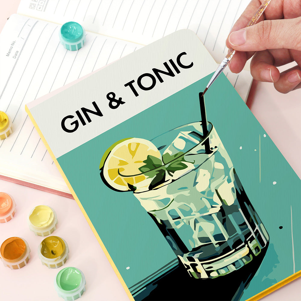 Carnet Gin Tonic Peinture par Numéros
