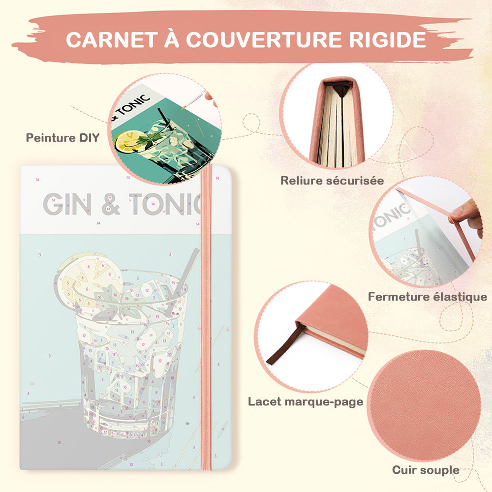 Carnet Gin Tonic Peinture par Numéros