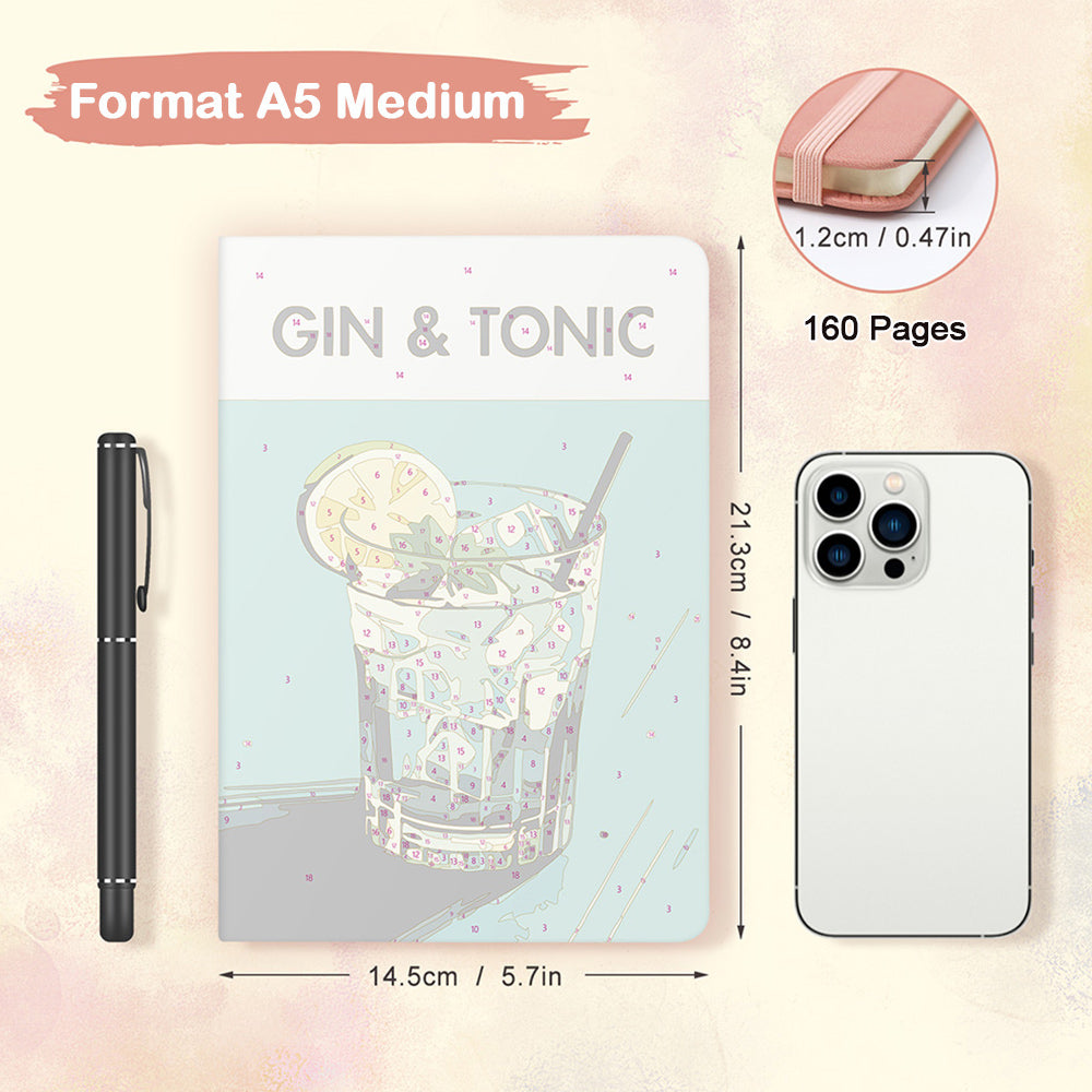 Carnet Gin Tonic Peinture par Numéros