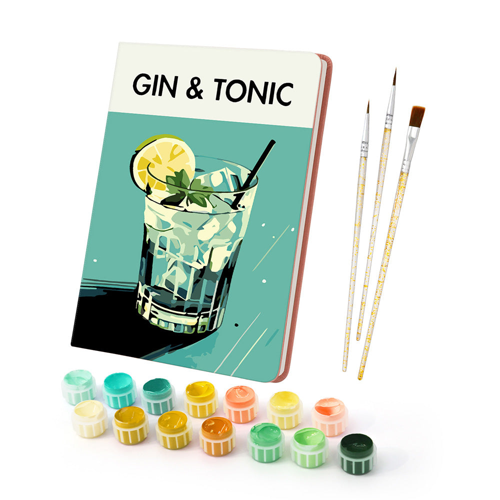 Carnet Gin Tonic Peinture par Numéros