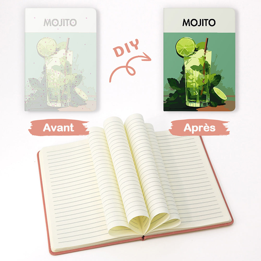 Carnet Lemon Mojito Peinture par Numéros