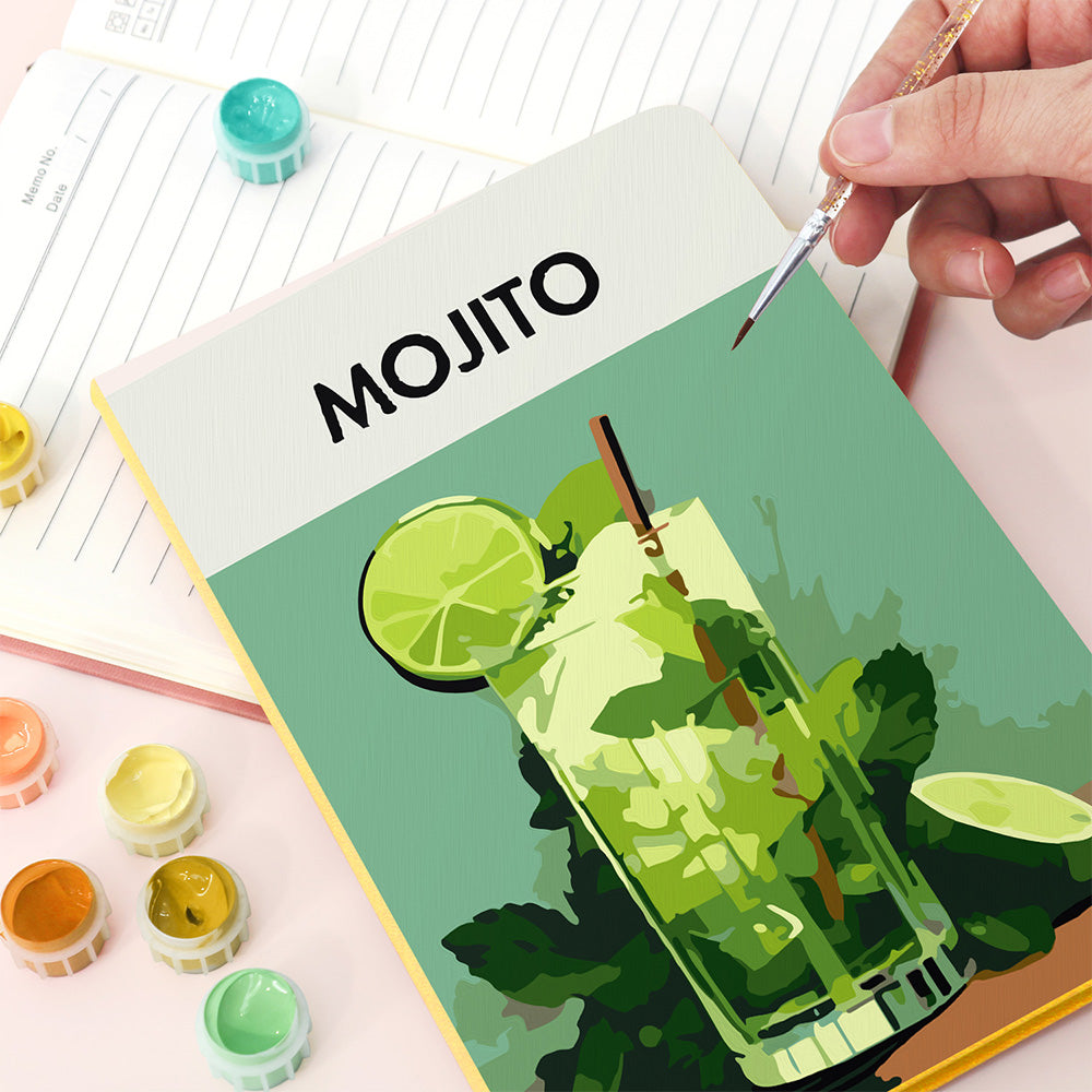 Carnet Lemon Mojito Peinture par Numéros