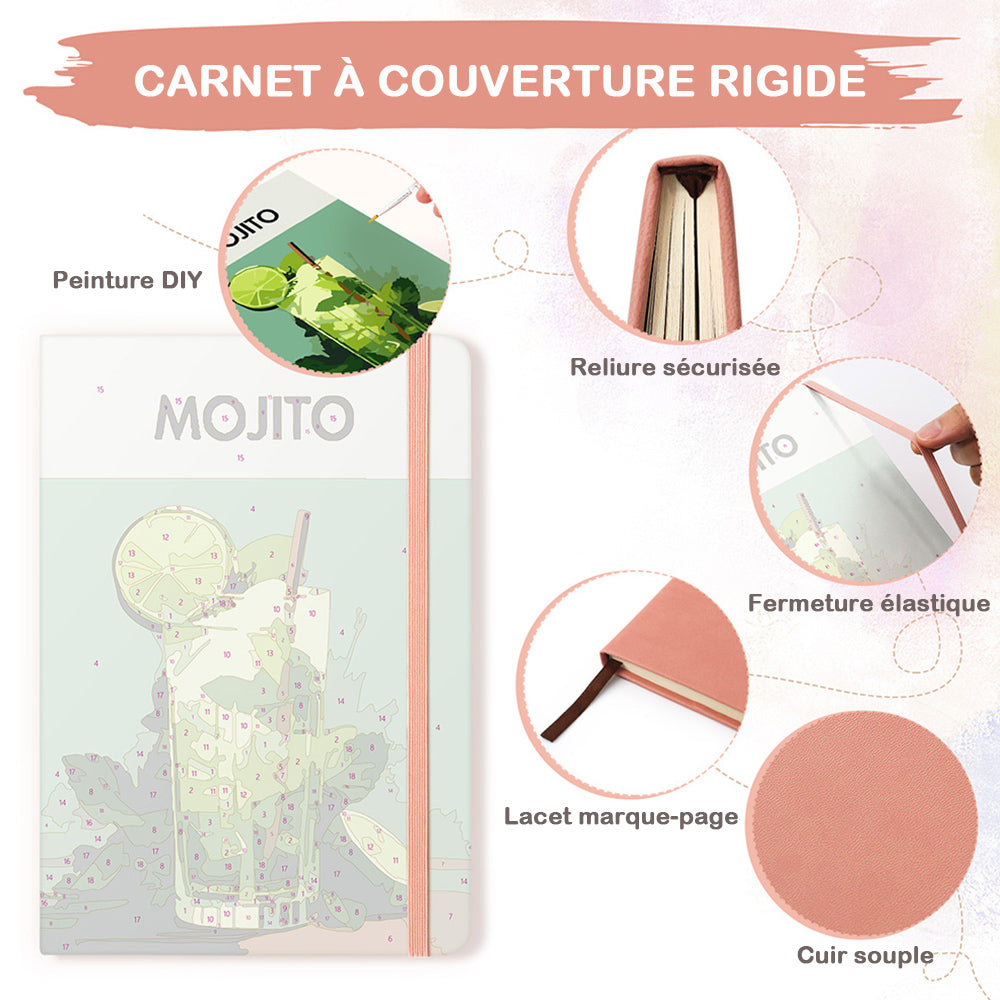 Carnet Lemon Mojito Peinture par Numéros