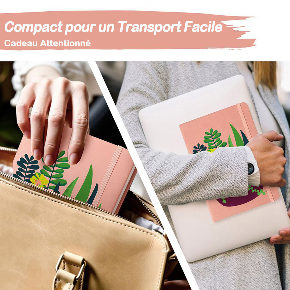Carnet Plantes en Pot Vert Émeraude Peinture par Numéros