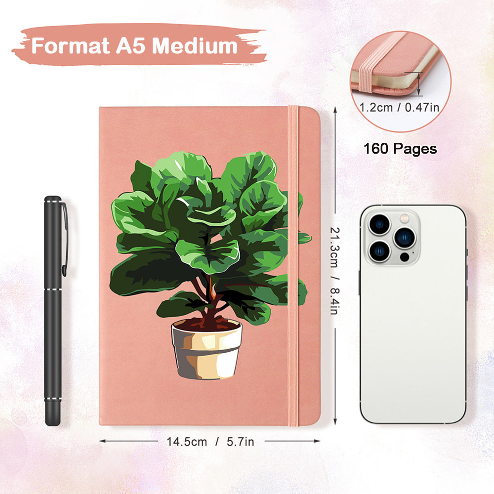Carnet Plantes en Pot Vert Luxuriant Peinture par Numéros