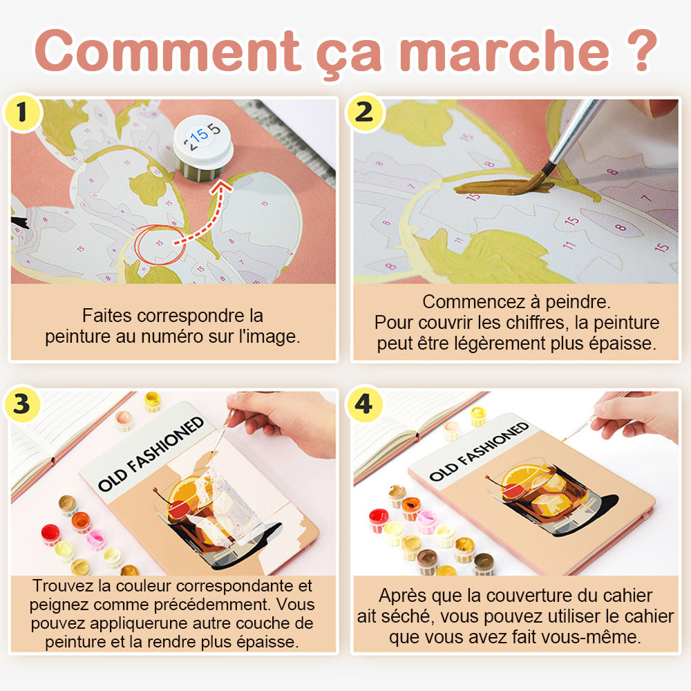 Carnet Vieux Classiques de Bar Peinture par Numéros