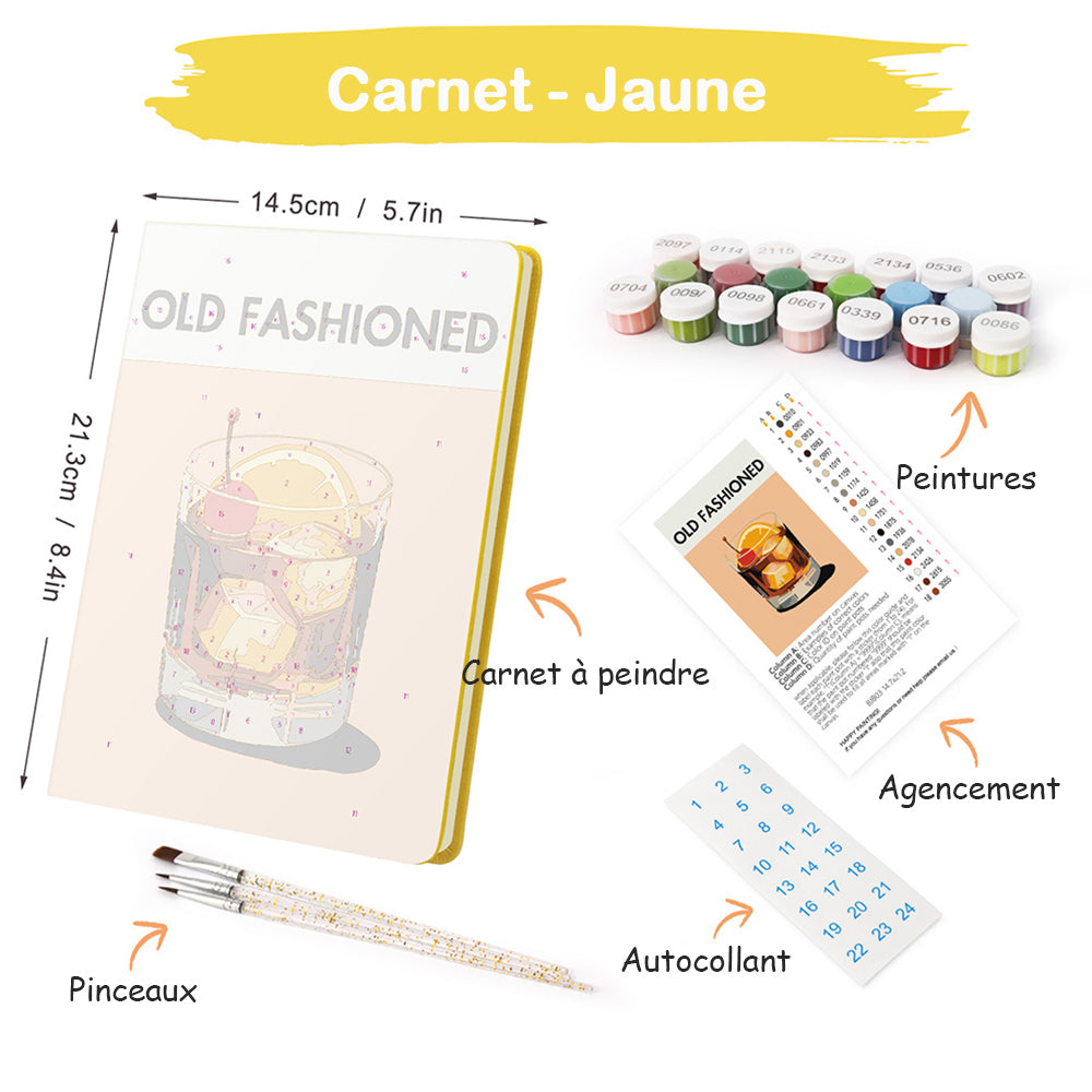Carnet Vieux Classiques de Bar Peinture par Numéros