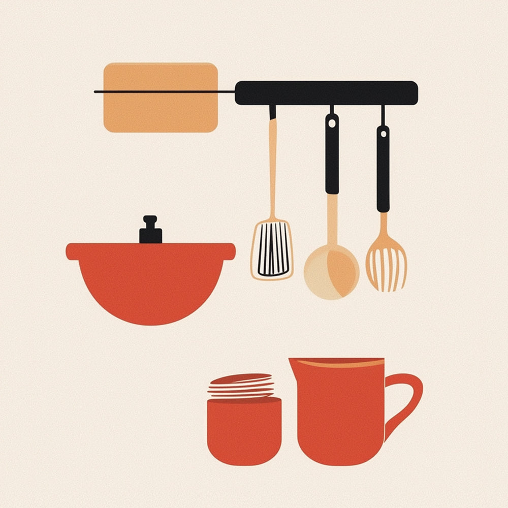 Casserole et Spatule Mini Peinture par Numéros