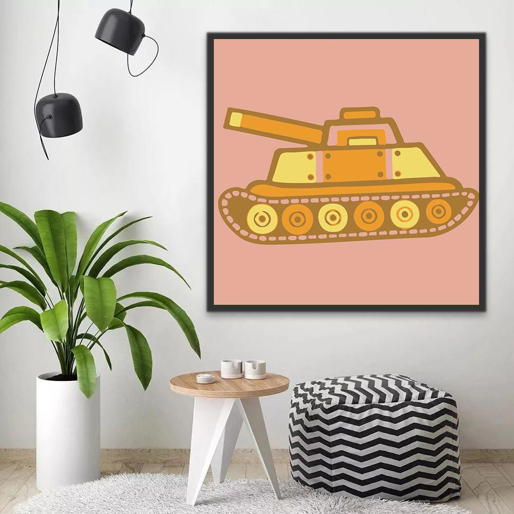 Char de Combat Enfants Peinture par Numéros
