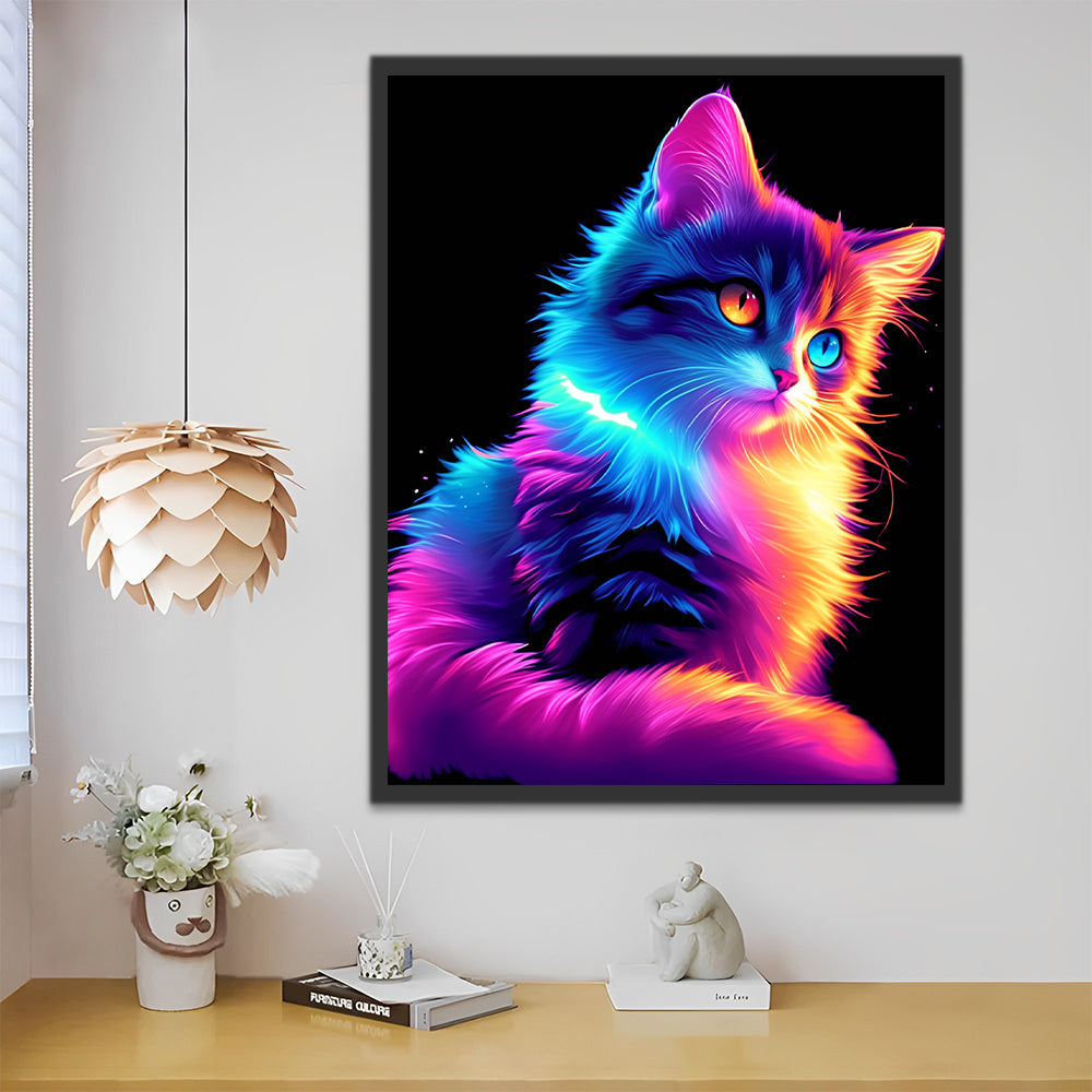 Chat Cyber Peinture par Numéros