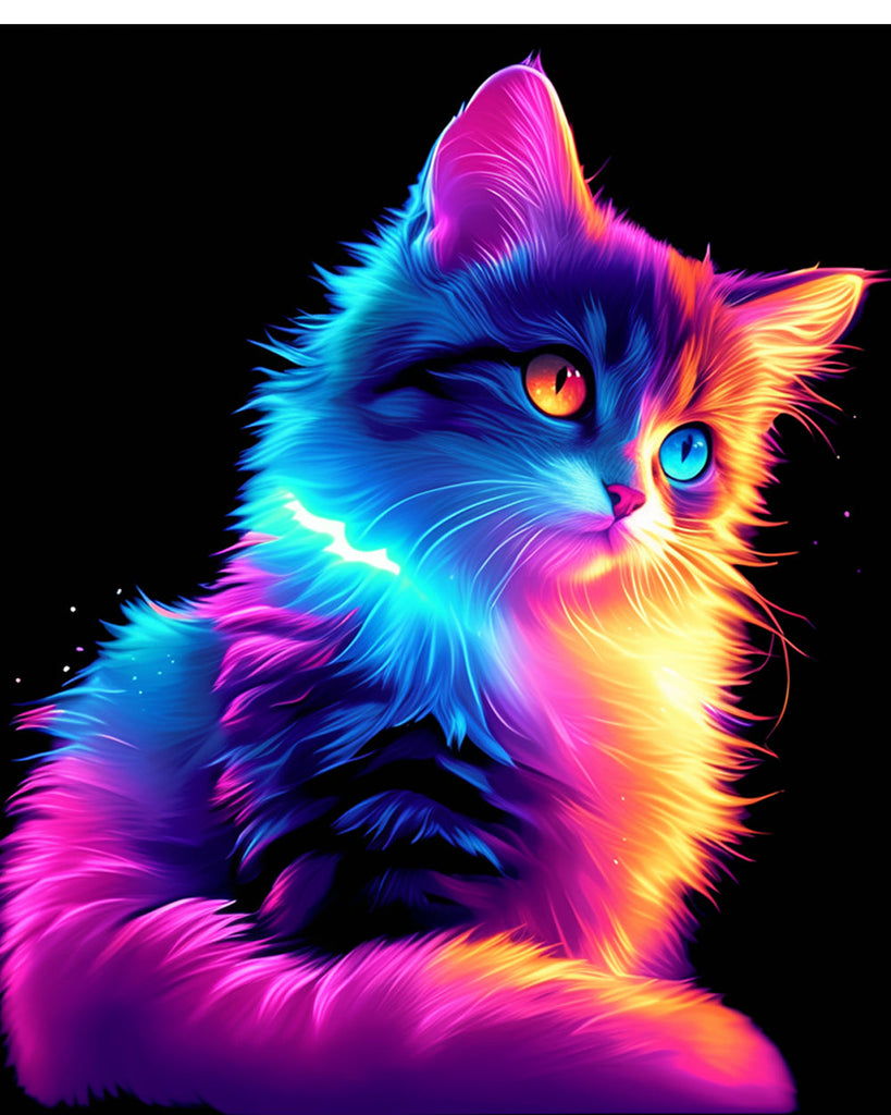 Chat Cyber Peinture par Numéros