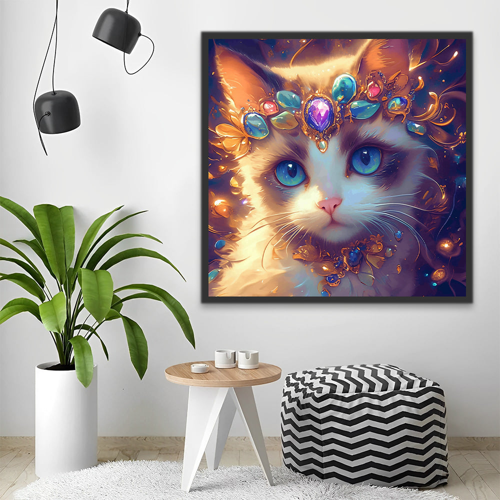 Chat Princesse Peinture par Numéros