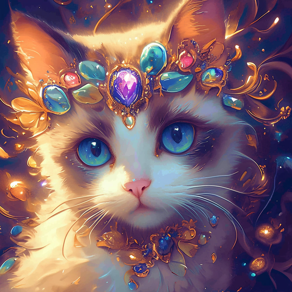 Chat Princesse Peinture par Numéros