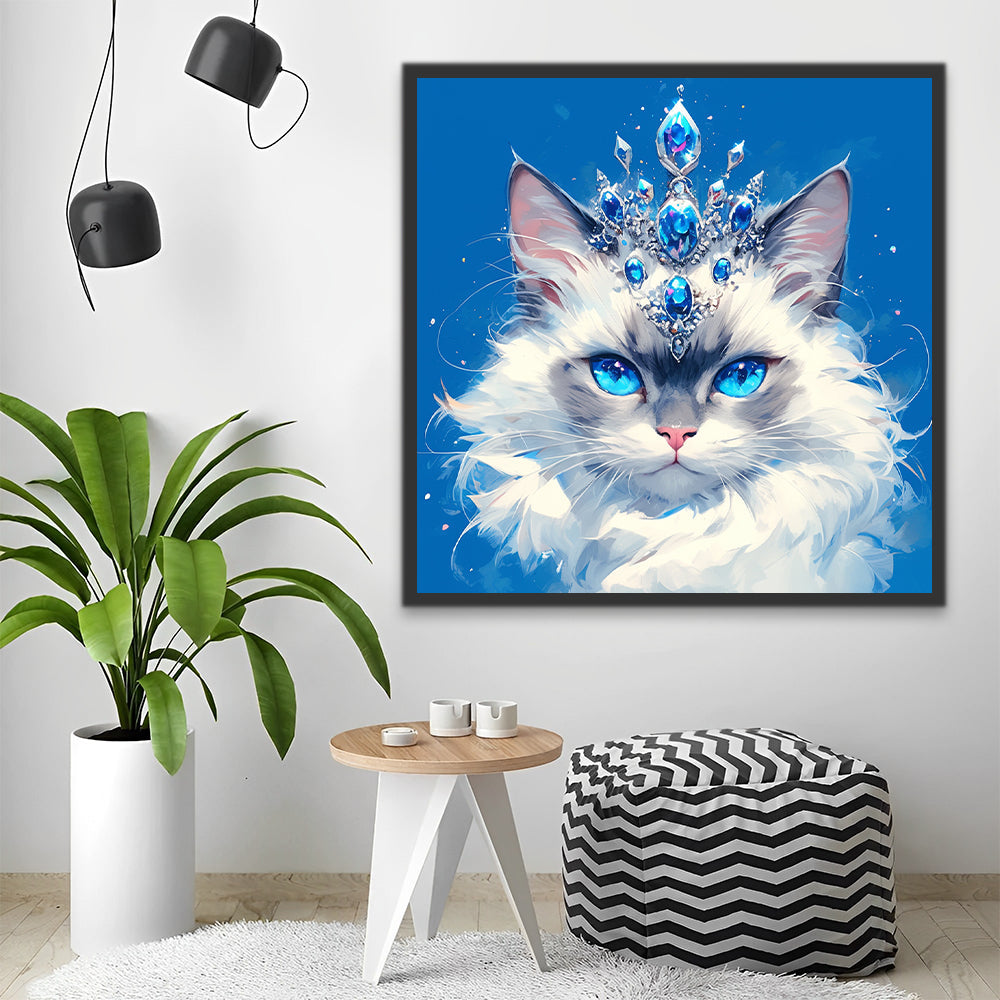 Chat Reine Peinture par Numéros