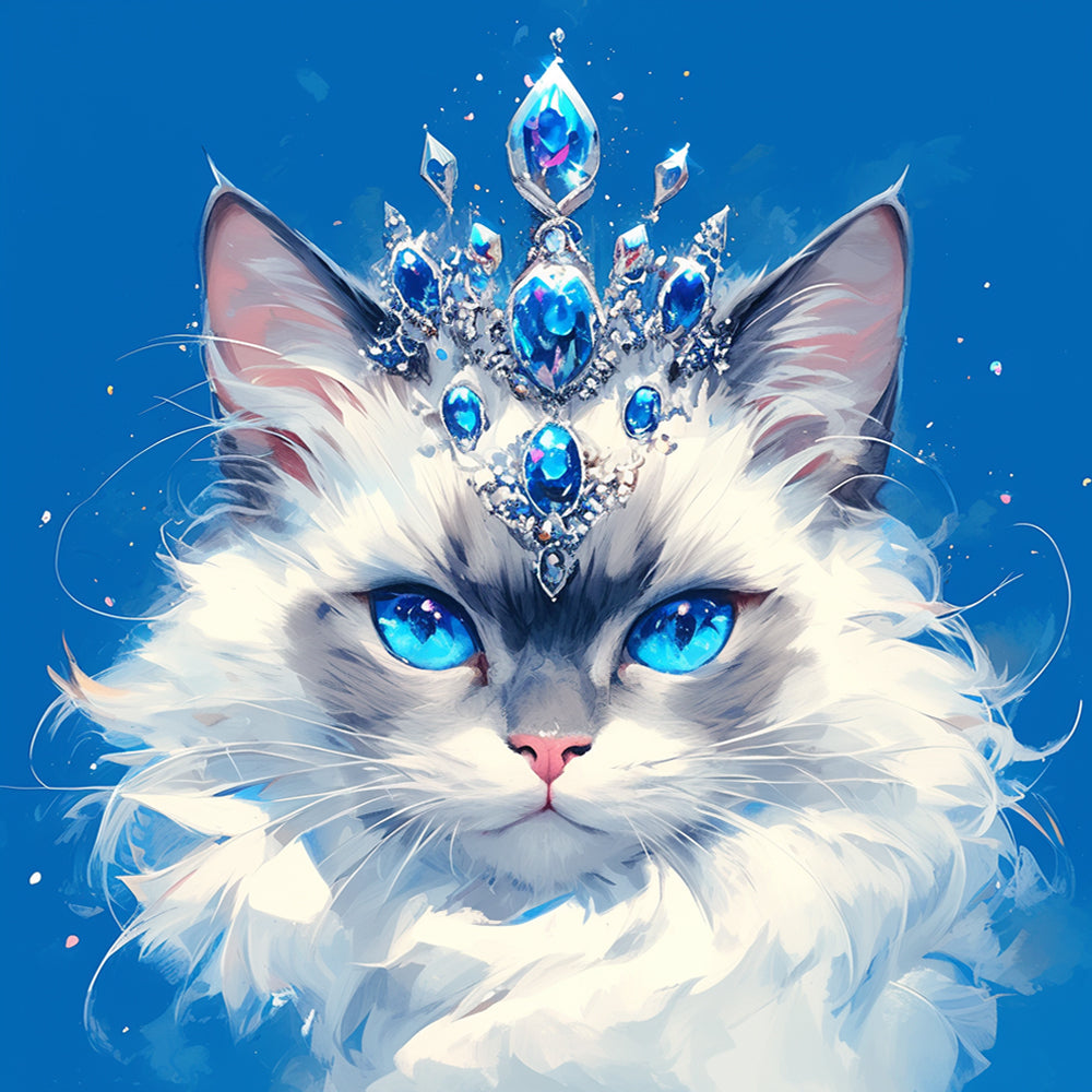 Chat Reine Peinture par Numéros