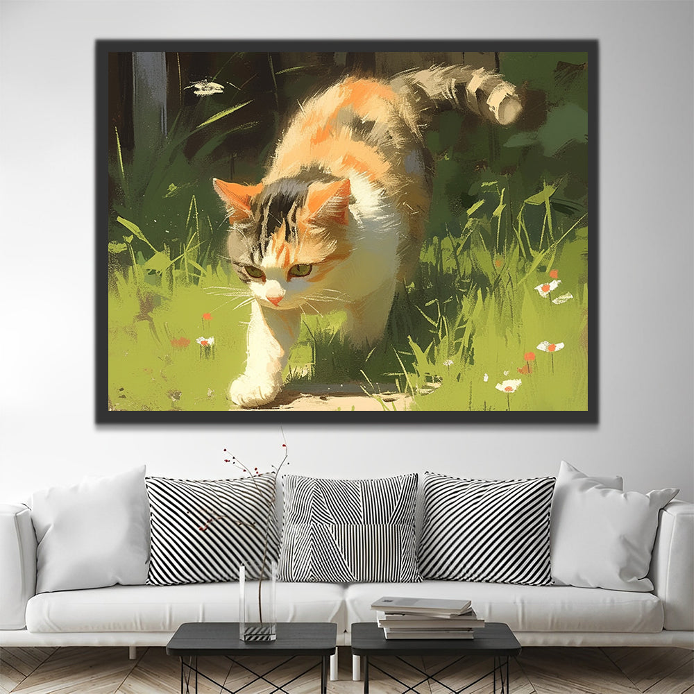 Chat Tricolore Peinture par Numéros