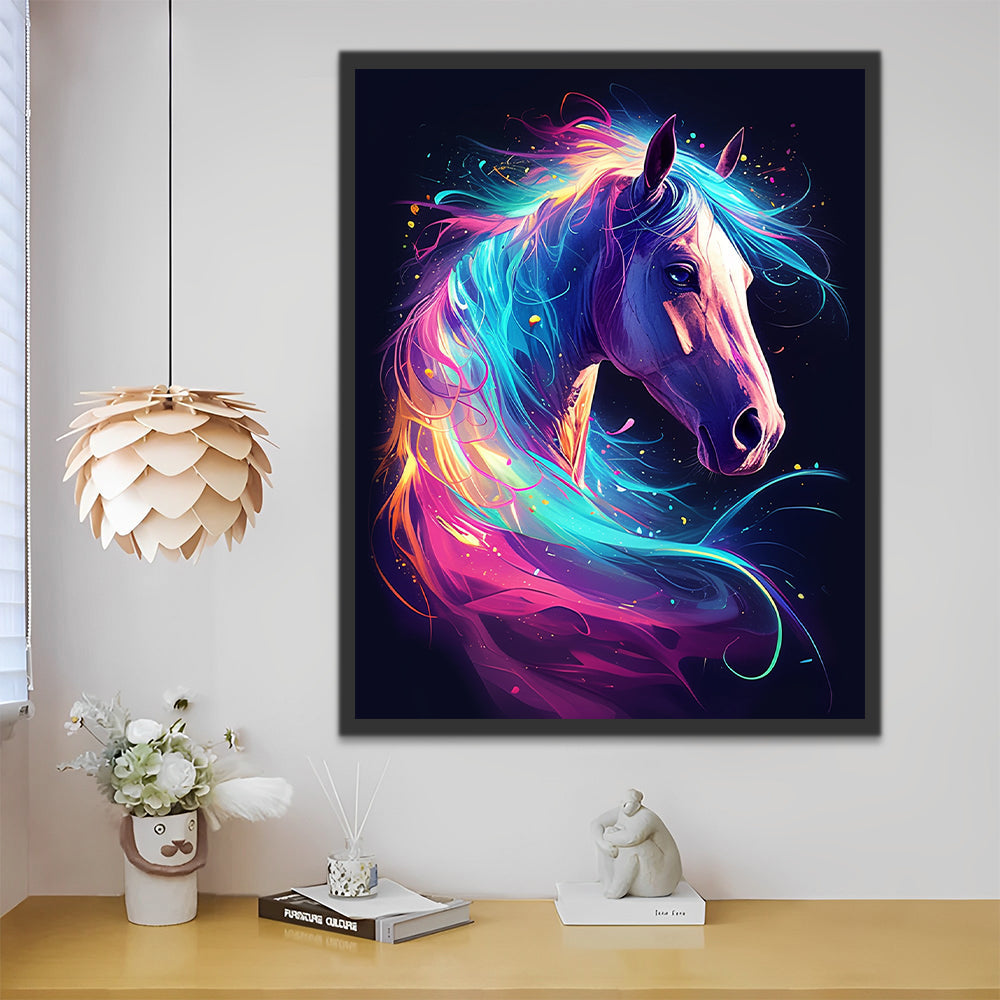 Cheval Cyber Peinture par Numéros
