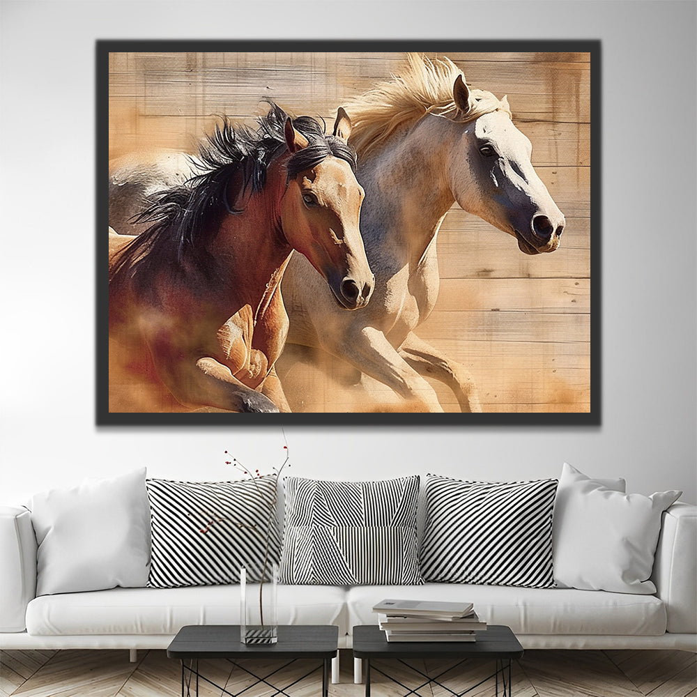 Chevaux Peinture par Numéros