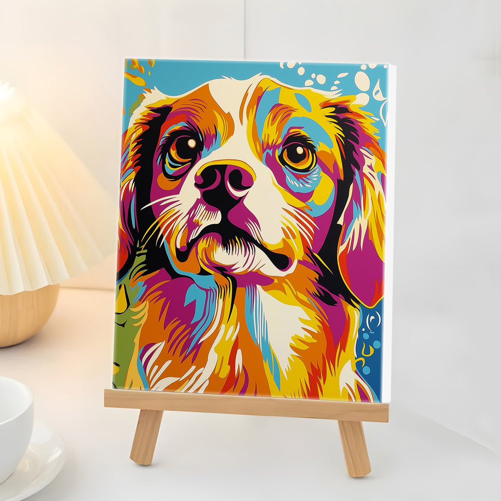 Chien du Roi Zales Mini Peinture par Numéros