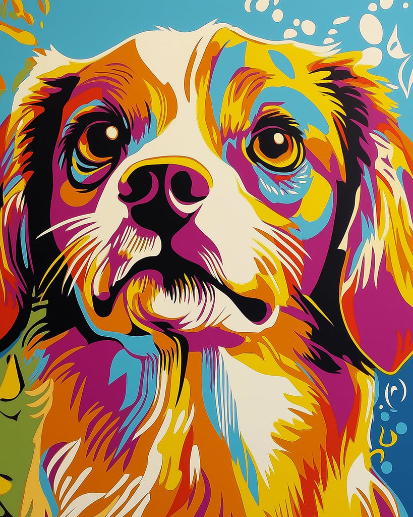 Chien du Roi Zales Mini Peinture par Numéros
