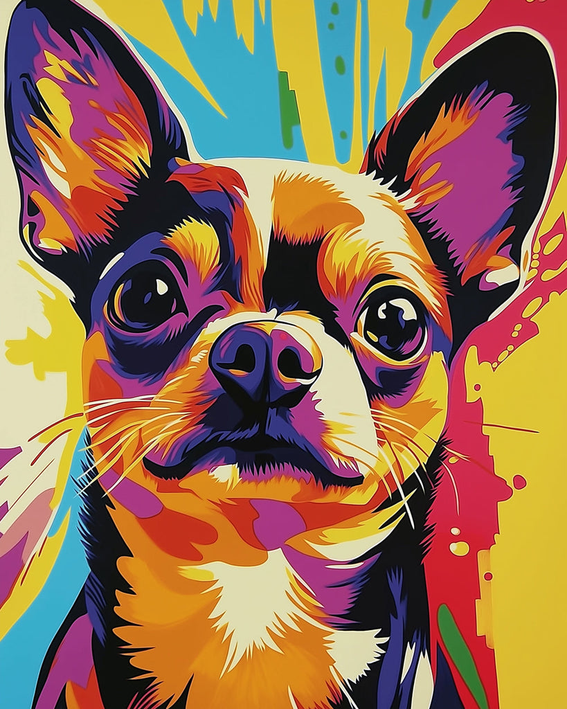 Chihuahua Mignon Mini Peinture par Numéros