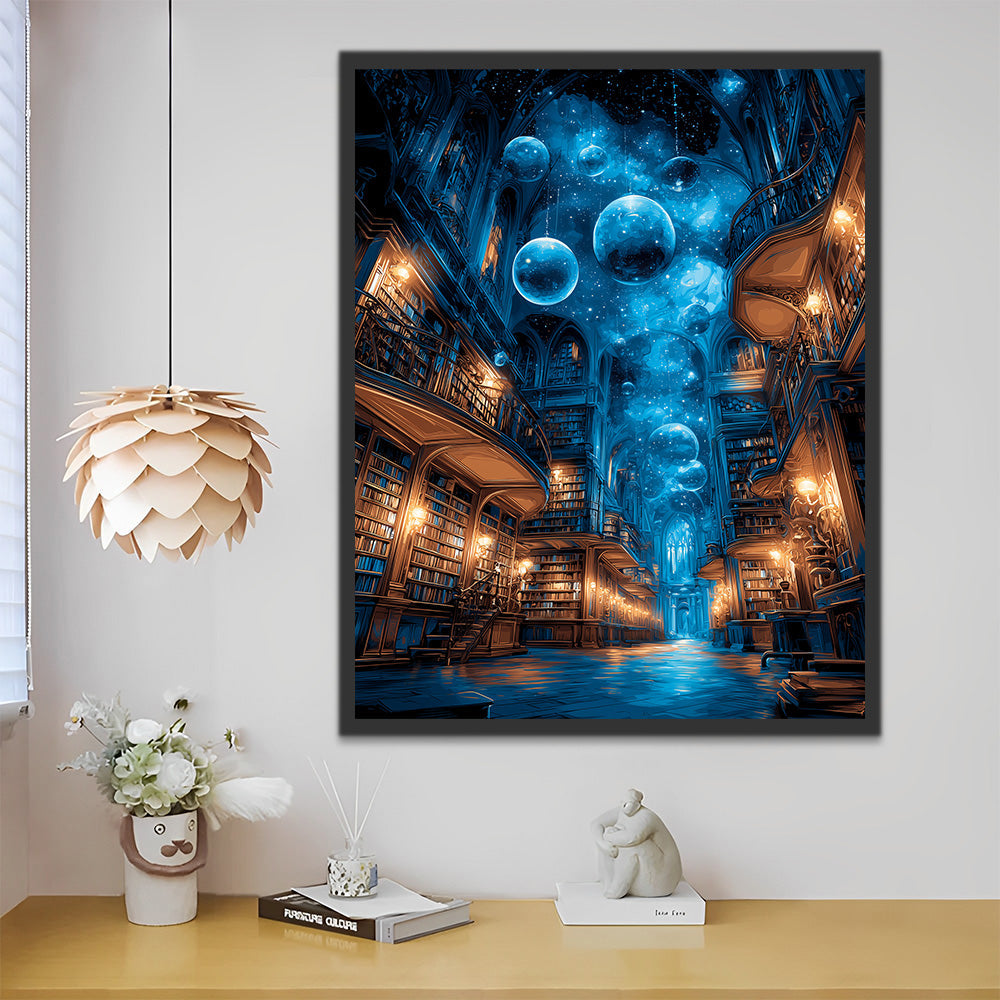 Cité Planétaire Mystérieuse Peinture par Numéros