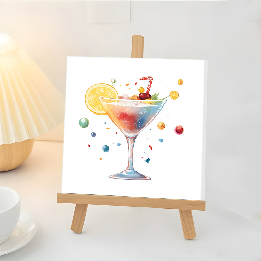 Cocktail au Citron Mini Peinture par Numéros