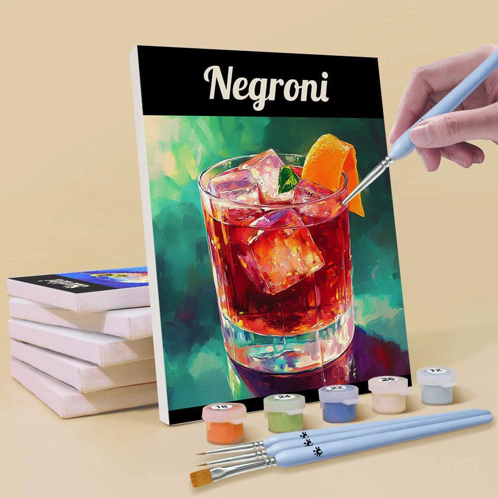 Cocktail Classique 6 Mini Peintures par Numéros