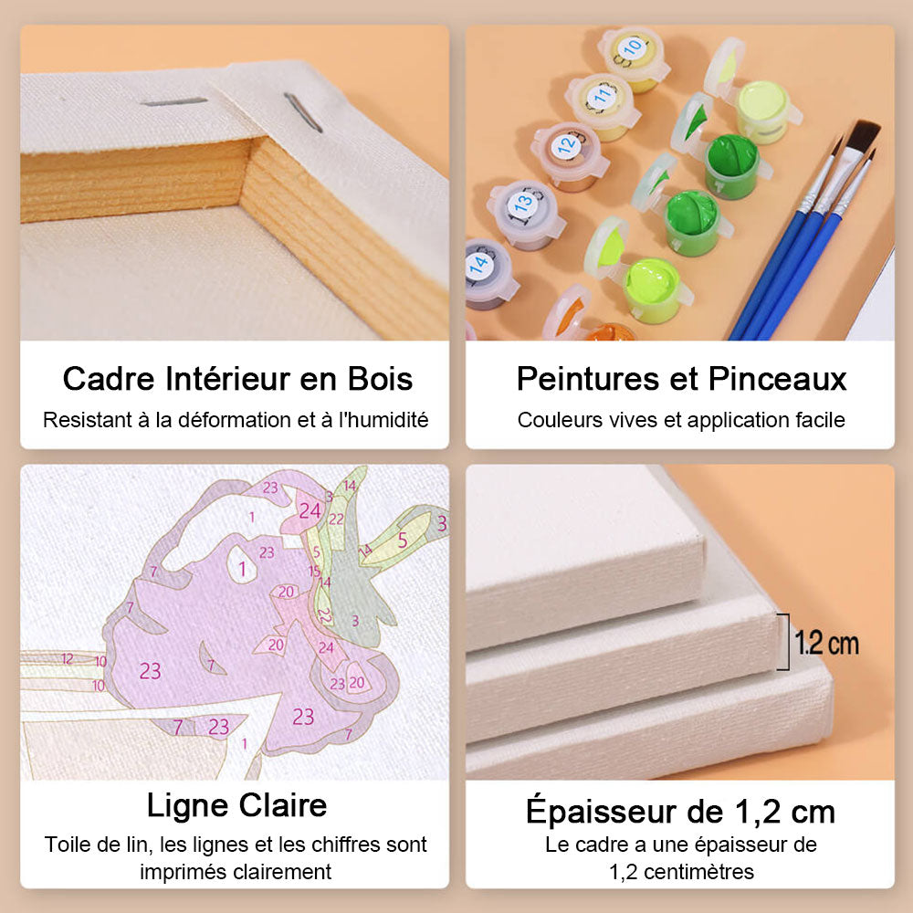 Cocktail de Fruits Rafraîchissant 6 Mini Peintures par Numéros