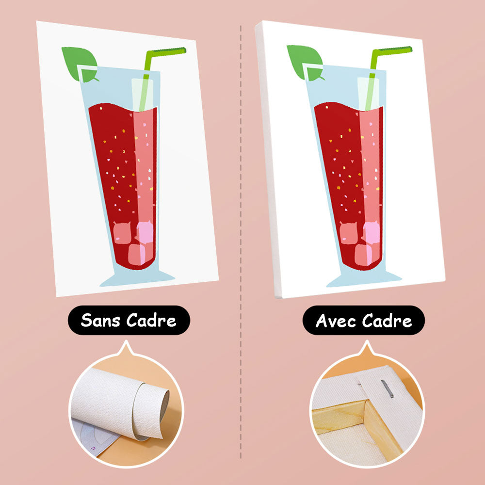 Cocktail d'Été 6 Mini Peintures par Numéros