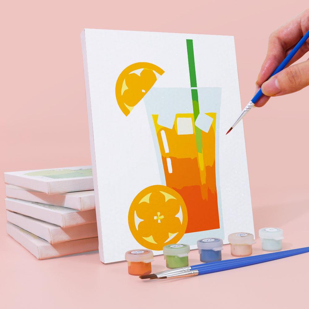 Cocktail Fruité 6 Mini Peintures par Numéros